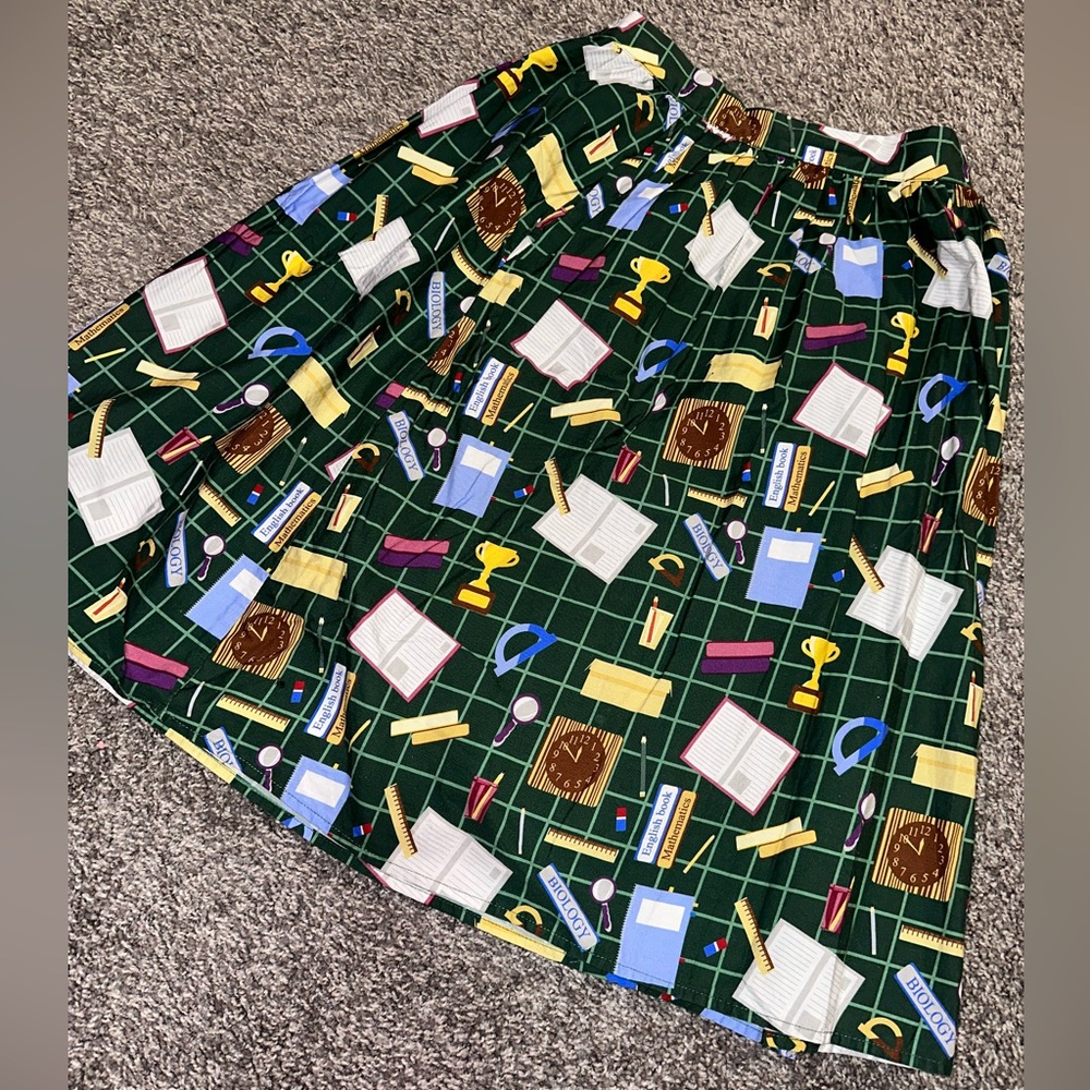 BEST OFFER ModCloth Teacher High Waisted Skater Skirt Excellent Condition! Small